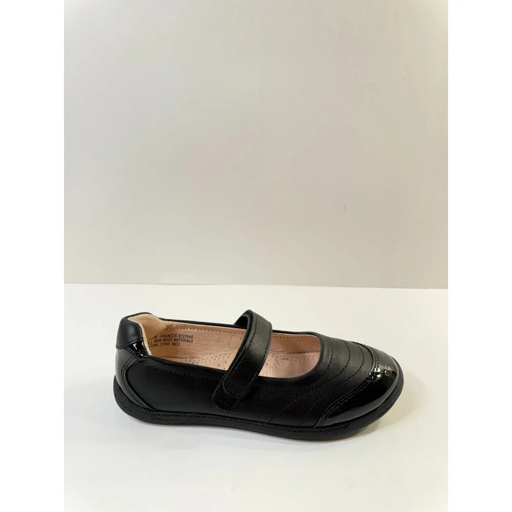 Kelly & Katie Girls Ballet Sneakers Black Leather US 13